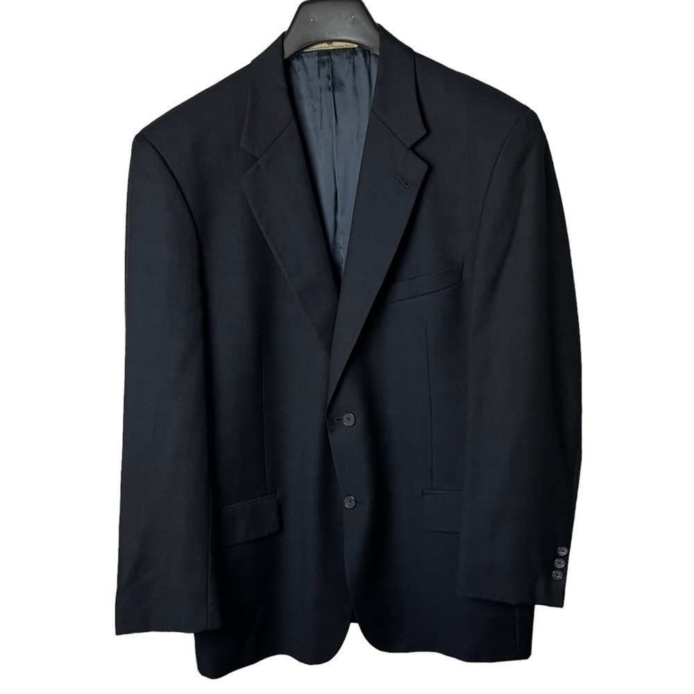 Joseph Abboud Windowpane Suit Blazer Men's Jacket 100% WOOL 2 Button SZ 42R W36 - Picture 12 of 12